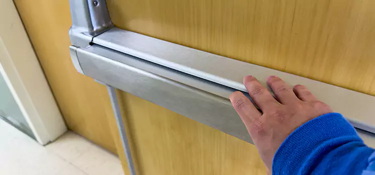 Installing a Push Bar on a Door Buenaventura Lakes